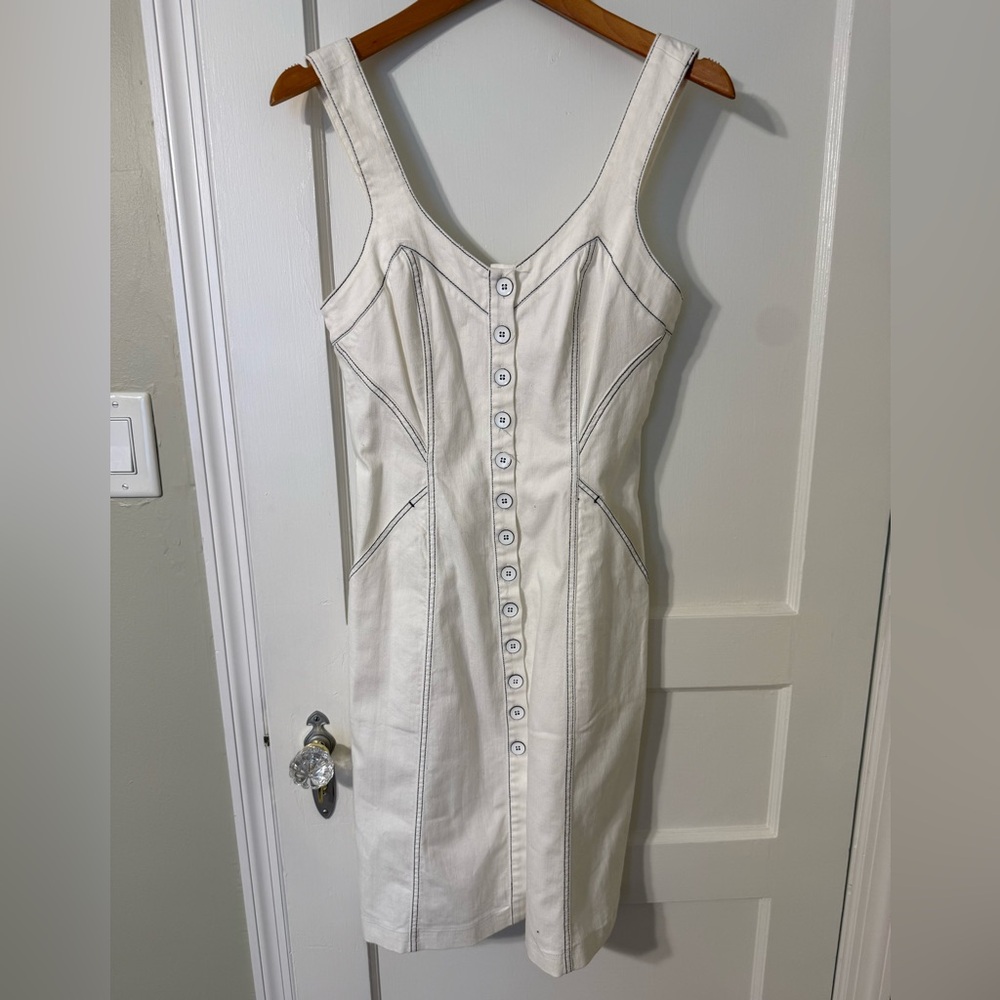 Ulla Johnson | Emory Denim Dress in White